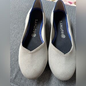 Rothy’s light gray ballet flat size 10